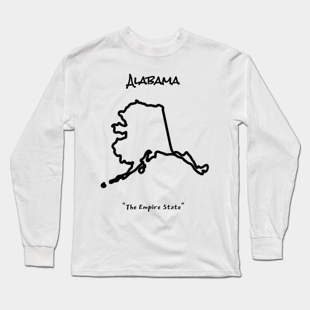 Truly Alabama Long Sleeve T-Shirt by LP Designs